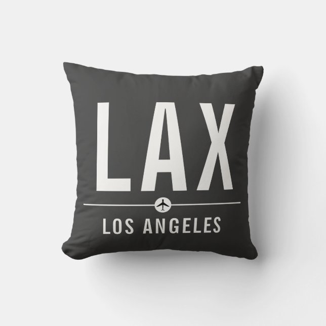 Los Angeles LAX flygplatskod - luftfart Kudde (Framsida)