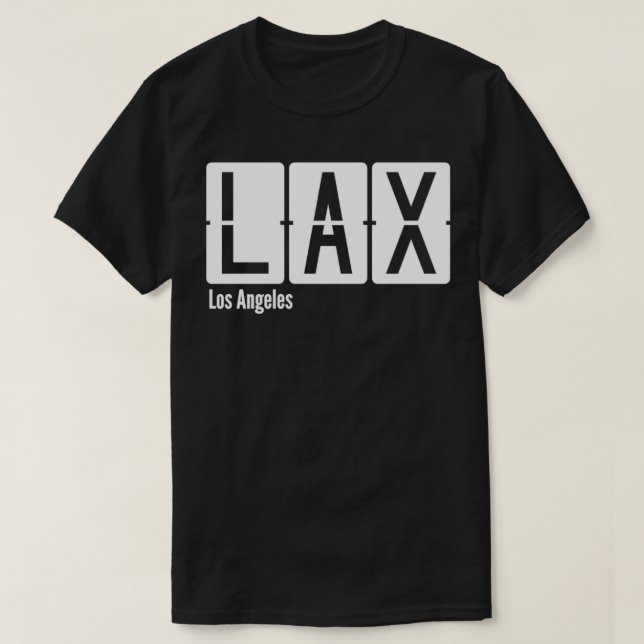 Los Angeles LAX-flygplatskod T Shirt (Design framsida)