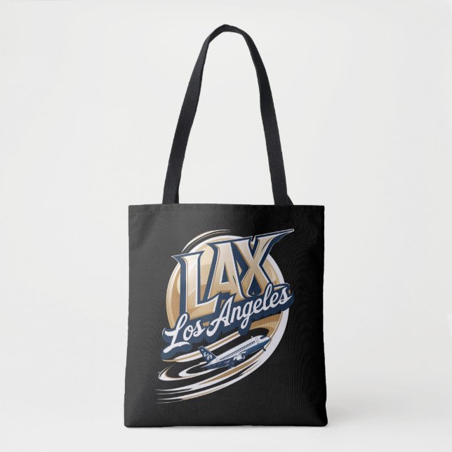 Los Angeles LAX-flygplatskod Tote Bag Tygkasse (Framsida)