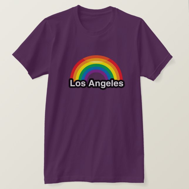 LOS ANGELES LGBT PRIDEREGNBÅGE - .PNG TEE (Design framsida)