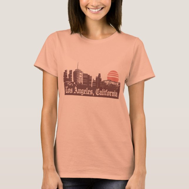Los Angeles Linesky T Shirt (Framsida)