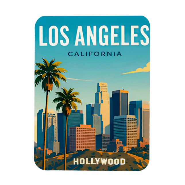 Los Angeles Lyxig Livsstil Magnet (Vertikal)