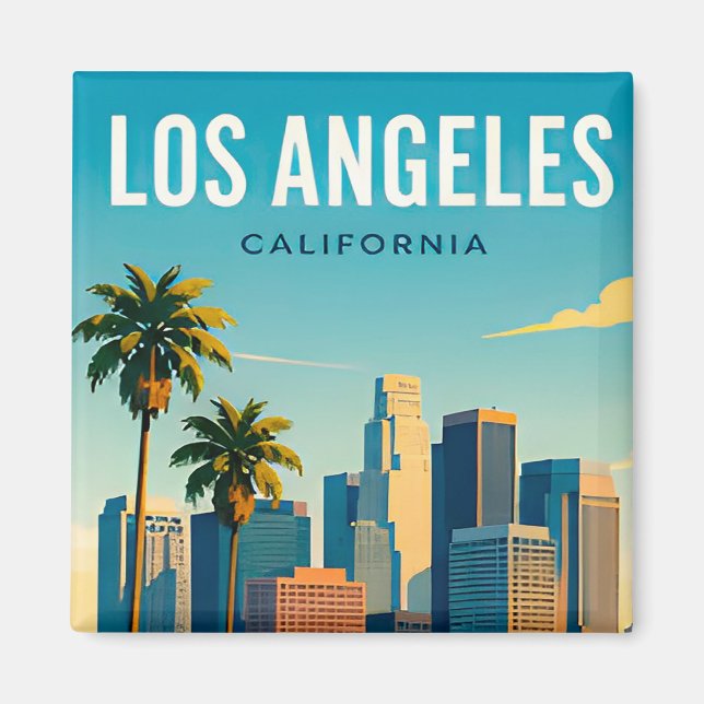 Los Angeles Lyxig Livsstil Magnet (Framsidan)