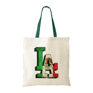 Los Angeles mexikansk flagg Totebag handväska Tygkasse