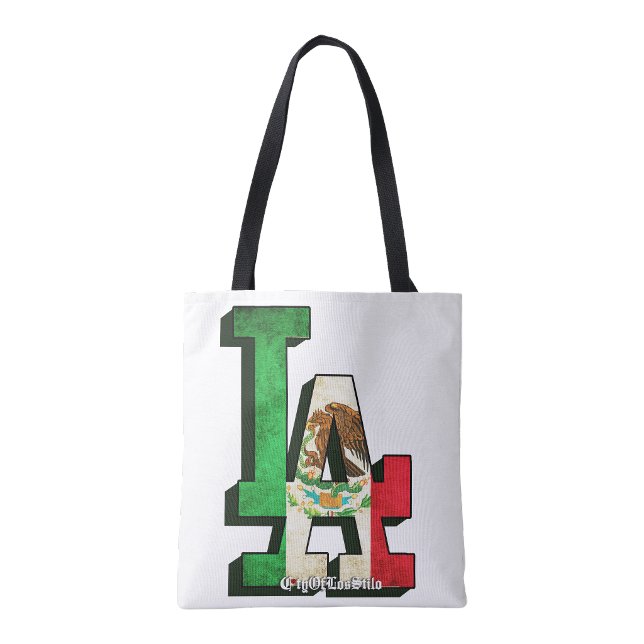 Los Angeles Mexikansk Flagga Handväskor Tygkasse (Los Angeles Mexican Flag Tote bag)