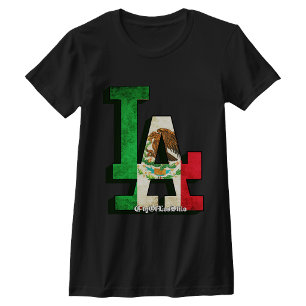 Los Angeles Mexikansk Flagga Tröja t-shirt