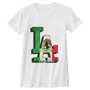 Los Angeles mexikanska flaggan T Shirt