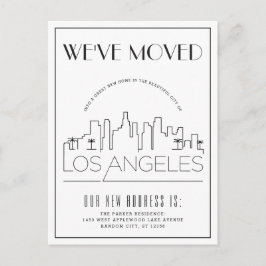 Los Angeles Modern Deco | Flyttmeddelande Meddelande Vykort