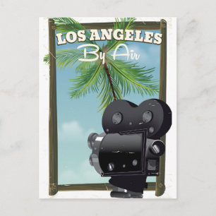 Los Angeles Movie Camera-reseaffisch Vykort
