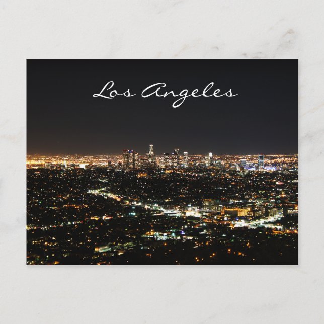 Los Angeles nattvykort Vykort (Framsida)