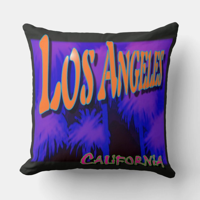 ’Los Angeles Night Handflatan’ Pillow Kudde (Framsida)
