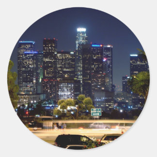 Los Angeles Night Sticker Runt Klistermärke