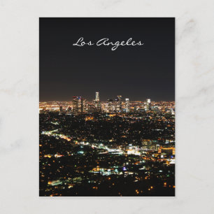 Los Angeles Night-vykort Vykort