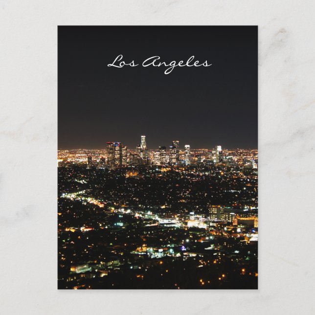 Los Angeles Night-vykort Vykort (Framsida)