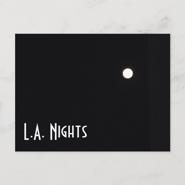 Los Angeles Nights Postcard! Vykort (Framsida)