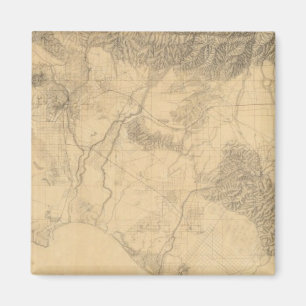 Los Angeles och San Bernardino Topografi Magnet