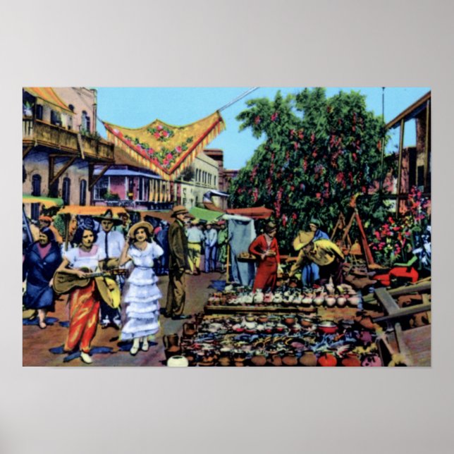 Los Angeles Olvera Street Poster (Framsidan)