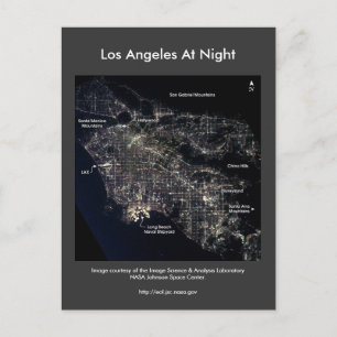 Los Angeles på natten Vykort