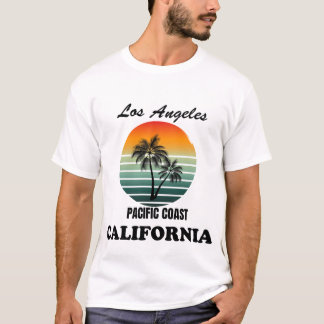 Los Angeles Pacific Coast California Sunset Tee