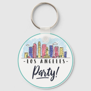 Los Angeles Party Nyckelring