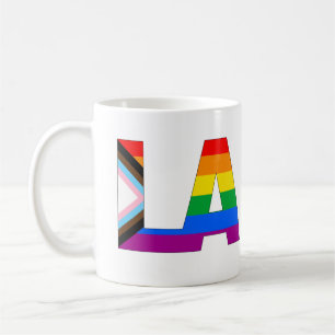 Los Angeles Pride HBTQ+ Progress Pride Kaffemugg