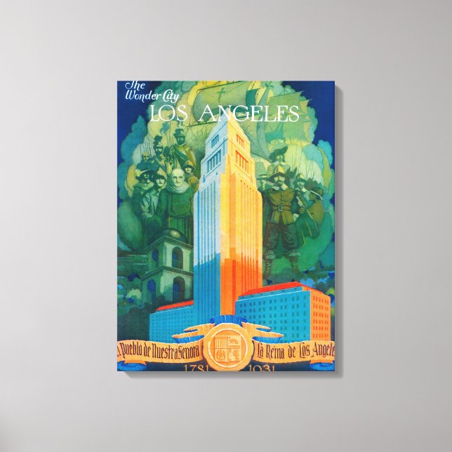 Los Angeles Promotional Poster Canvastryck (Framsida)