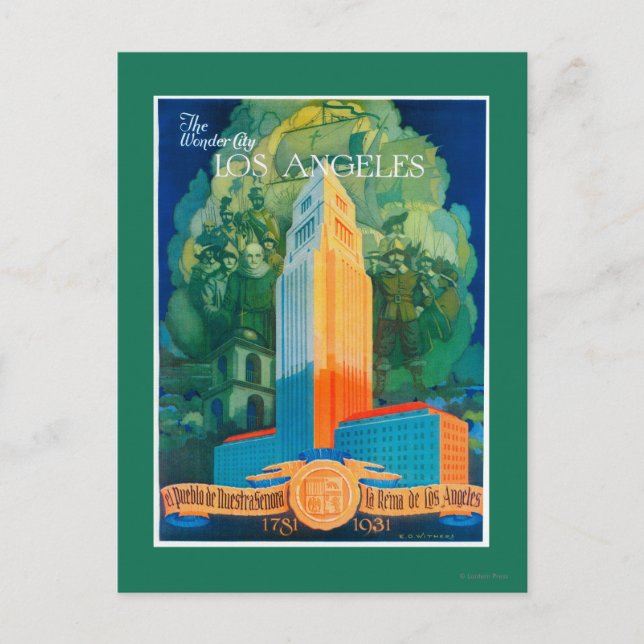 Los Angeles Promotional Poster Vykort (Framsida)