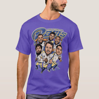 Los Angeles Rams Fotbollslag Karikatyr present T Shirt