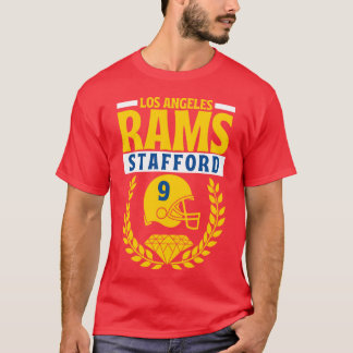 Los Angeles Rams Stafford 9 Amerikansk fotboll fri T Shirt