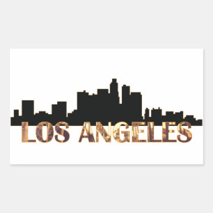 Los Angeles Rektangulärt Klistermärke