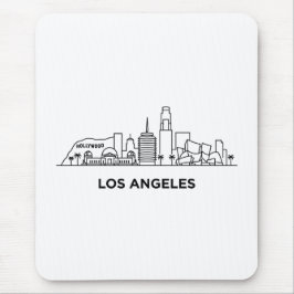 Los Angeles Resa Himmelslinje Minimalistisk Linje Musmatta