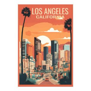 Los Angeles reseflygation. Fototryck