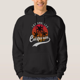 Los Angeles Retro Black Hoodie