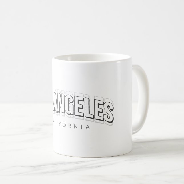 Los Angeles Retro Kaffemugg (Framsida höger)
