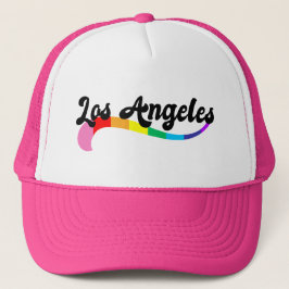 Los Angeles Retro Rainbow Script Pride Födelsedag  Keps