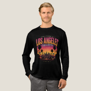 Los Angeles Retro Solnedgång Skyline California Dr T Shirt