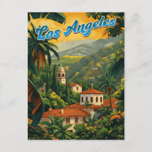 Los Angeles Retro Travel Vykort