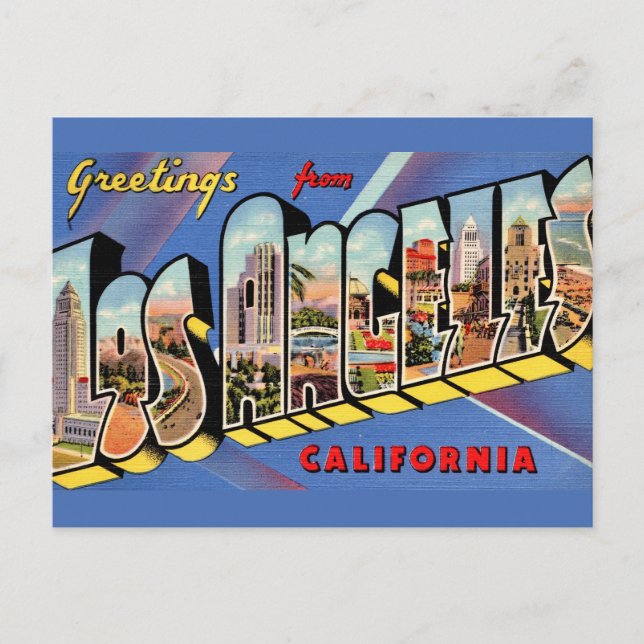 Los Angeles Retro Vykort (Framsida)