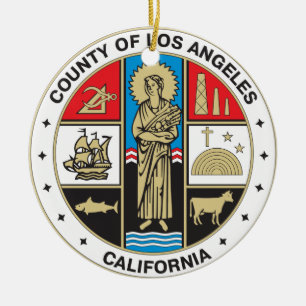 Los Angeles-sälslandet Julgransprydnad Keramik