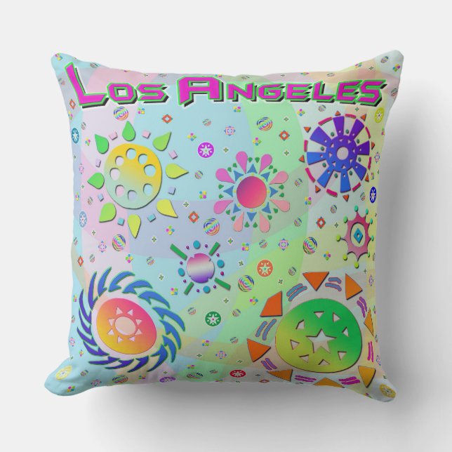 Los Angeles Seven Sol & Energy Pillow Kudde (Framsida)