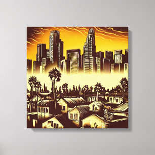 Los Angeles Skyline #1 Canvastryck