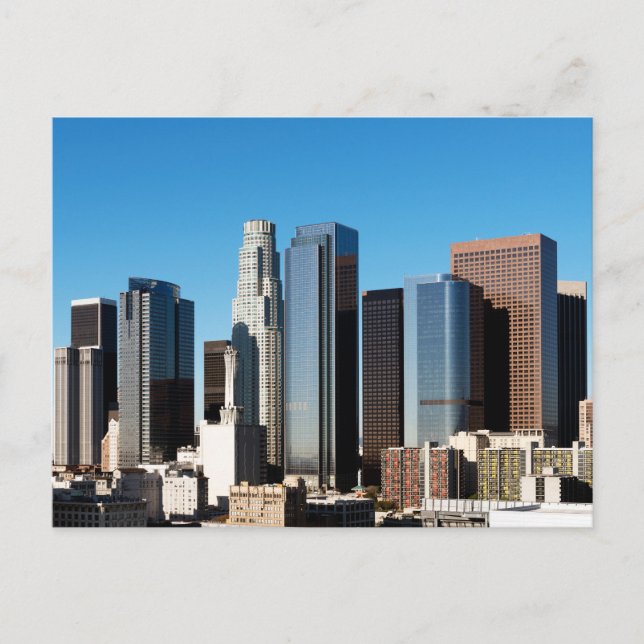 Los Angeles Skyline Downtown Helg Vykort (Framsida)