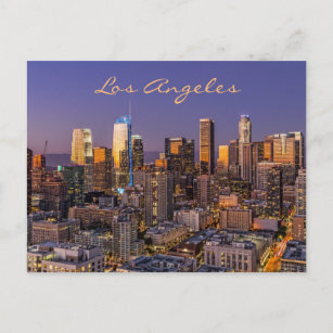 Los Angeles Skyline - Golden Light Vykort