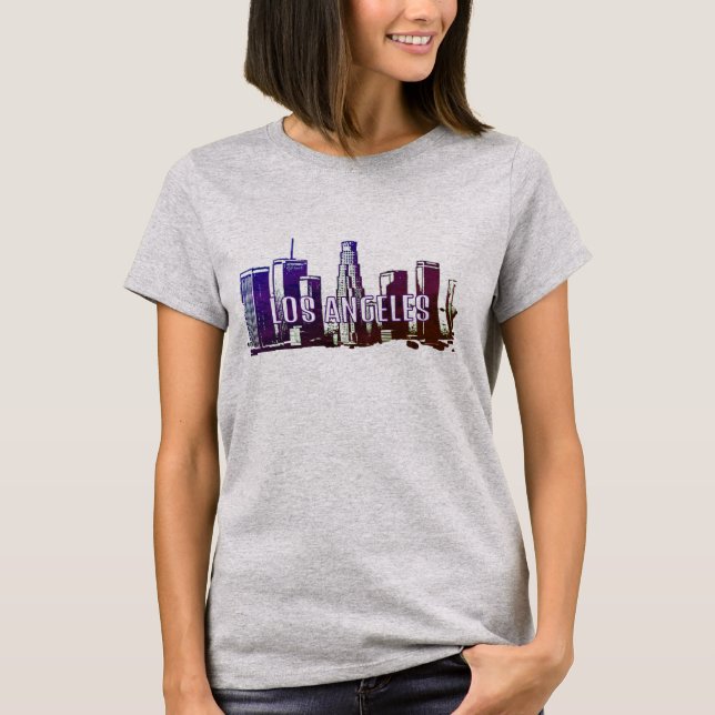 Los Angeles Skyline Graphic T-Shirt (Framsida)