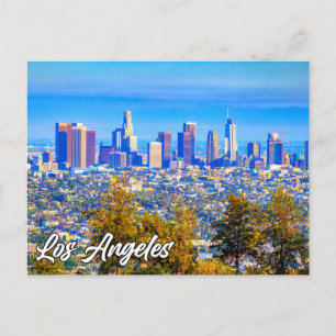 Los Angeles Skyline, Kalifornien, USA Vykort