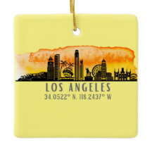 Los Angeles Skyline Latitude och Longitud