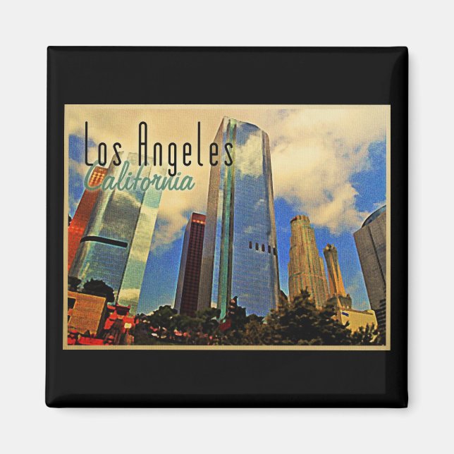 Los Angeles Skyline Magnet (Framsidan)