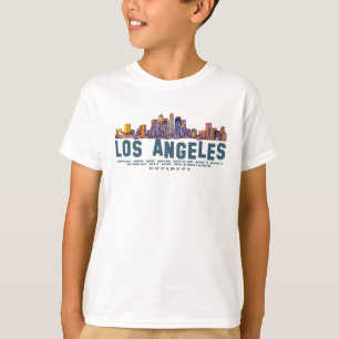 Los Angeles Skyline. Område Namn och koordinater T Shirt