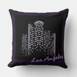 Los Angeles Skyline Polyester Kudd Kudde