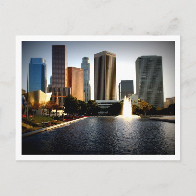 Los Angeles Skyline Postcard Vykort (Framsida)